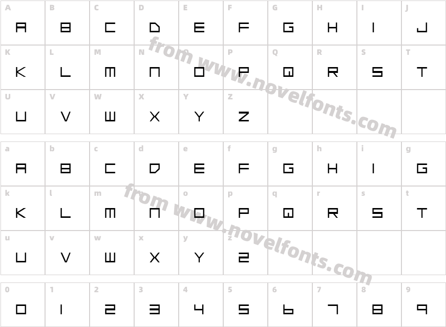 Low Gun ScreenCharacter Map