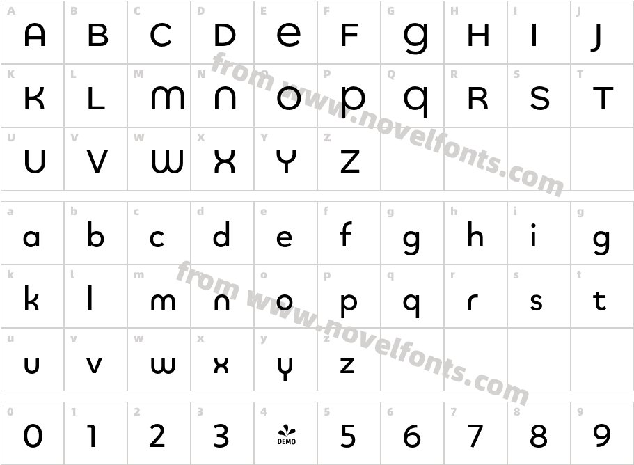 FSP DEMO Quinoa Round Semibold RegularCharacter Map