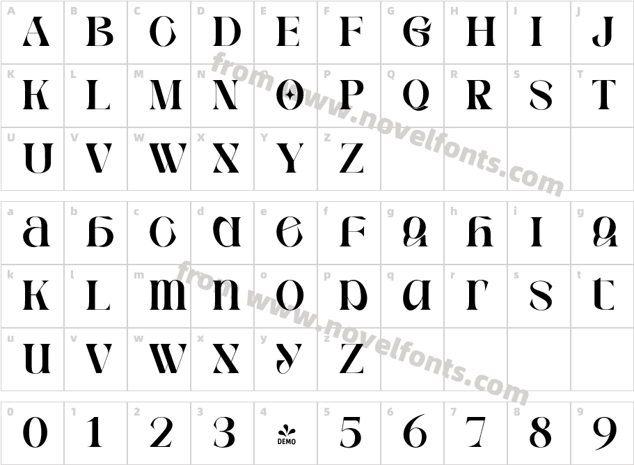 FSP DEMO Rghs Bold Alt RegularCharacter Map