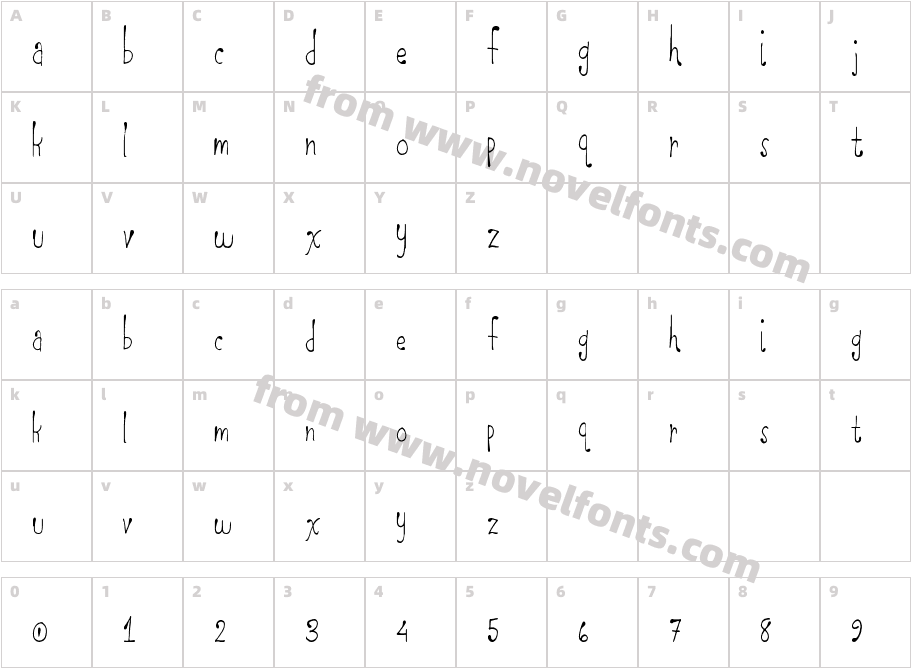 LowerCaseCharacter Map