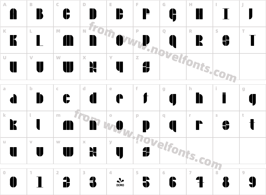 FSP DEMO Stencidelic Rounded RegularCharacter Map