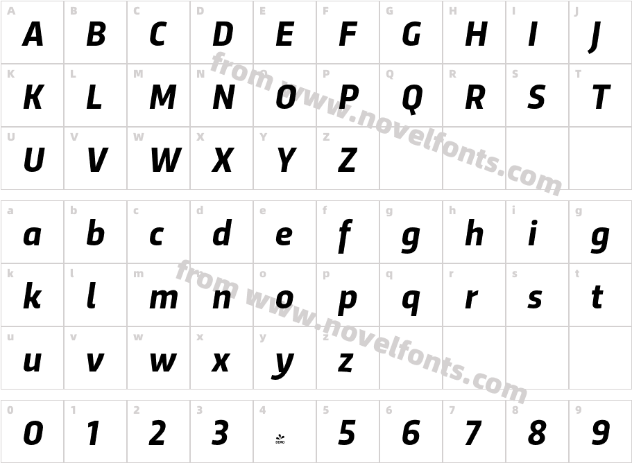 FSP DEMO Trasandina Bold Italic Bold ItalicCharacter Map