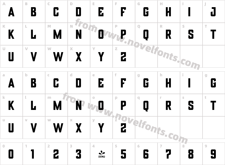 FSP DEMO Vourla Block Basic RegularCharacter Map