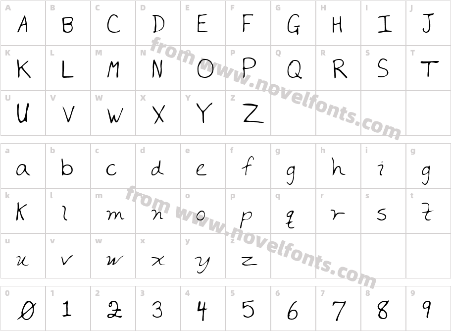 LuanasHand-PlainCharacter Map