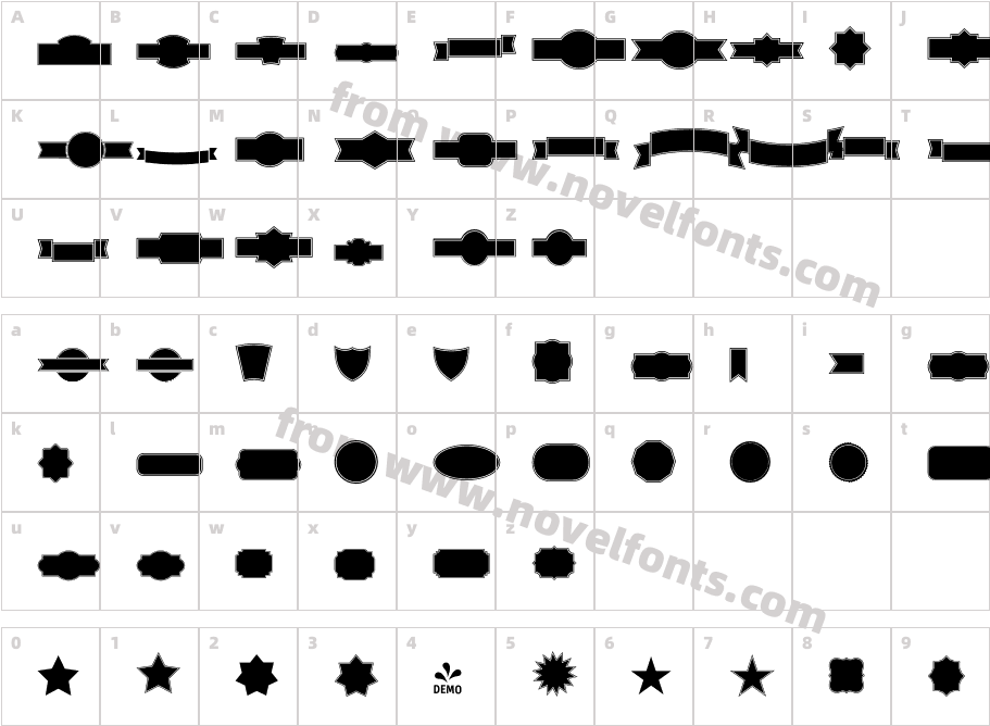 FSP DEMO Vourla Extras2 RegularCharacter Map