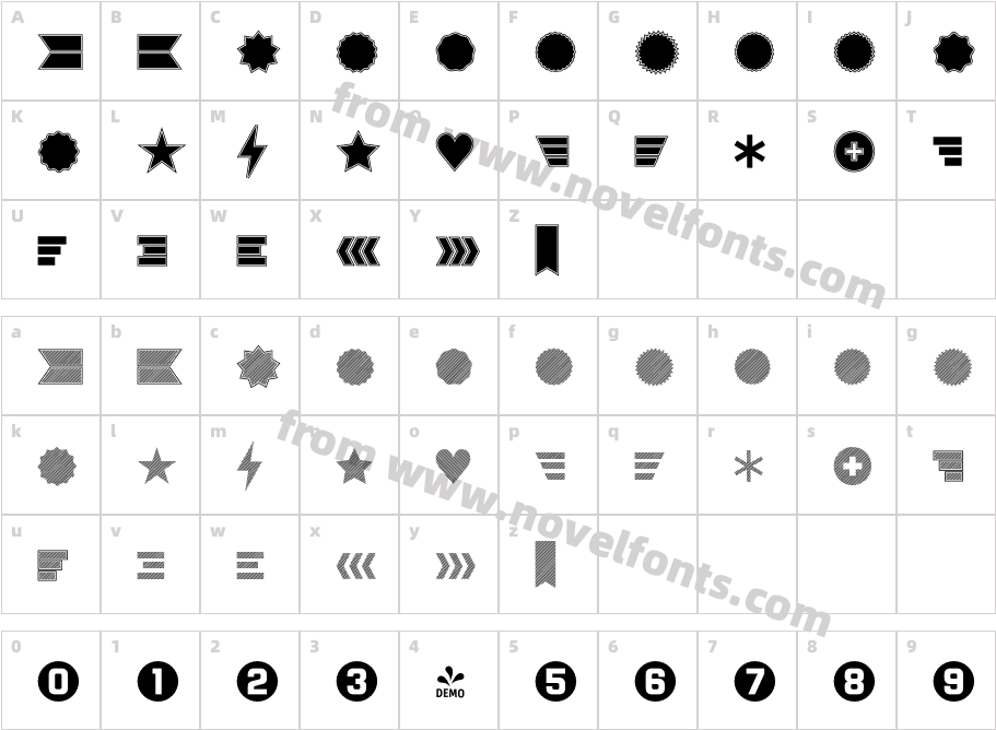 FSP DEMO Vourla Extras3 RegularCharacter Map