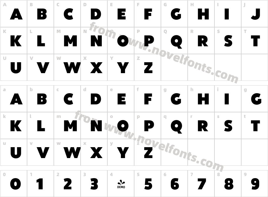 FSP DEMO Vourla Fat Basic RegularCharacter Map