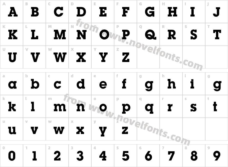 LubalinBQ-BoldCharacter Map