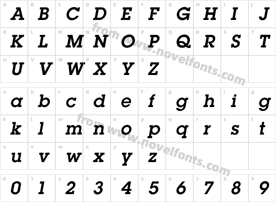 LubalinDemiObliqueCharacter Map