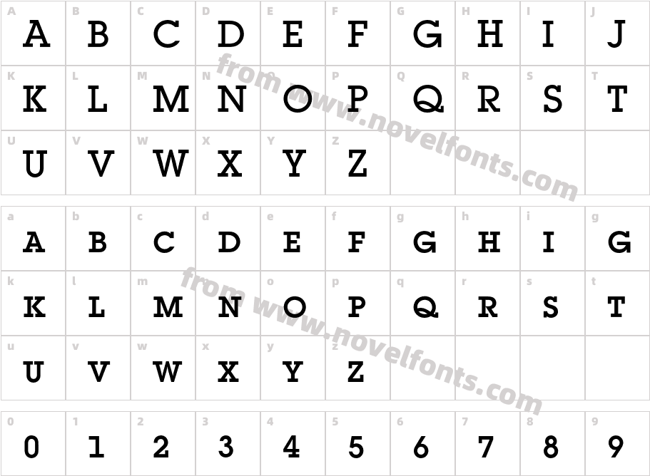 LubalinExpertBQ-MediumSCCharacter Map