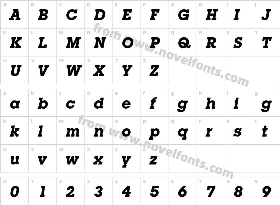 LubalinGraphEF-BoldObliqueCharacter Map