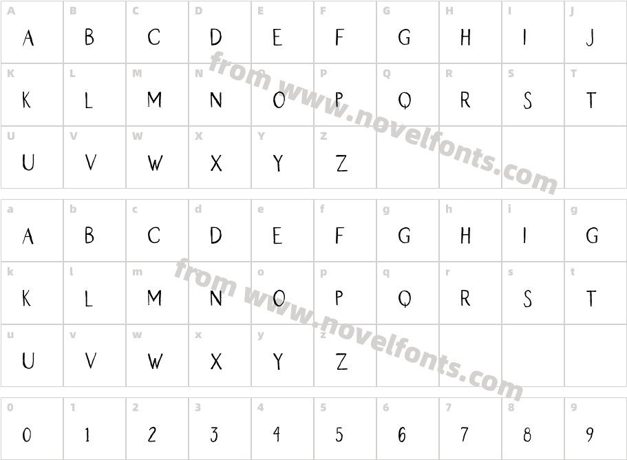 Farmhouse Country Sans RegularCharacter Map