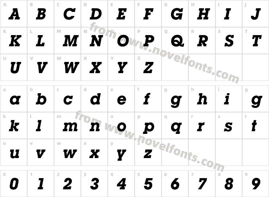 LubalinGraphITCbyBT-BoldObliqueCharacter Map