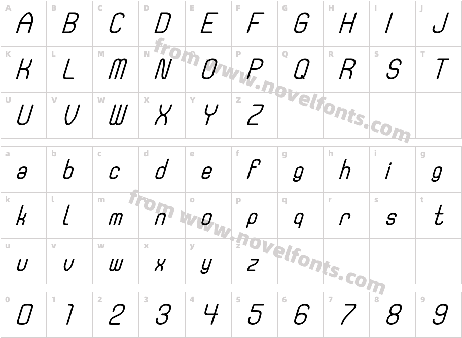 Fellix Bold Italic Bold ItalicCharacter Map
