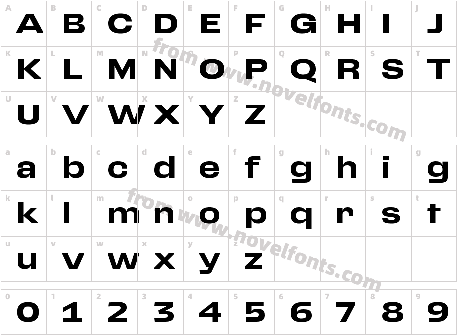 Ferrari Sans BoldCharacter Map