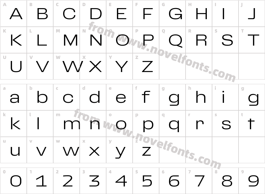 Ferrari Sans LightCharacter Map