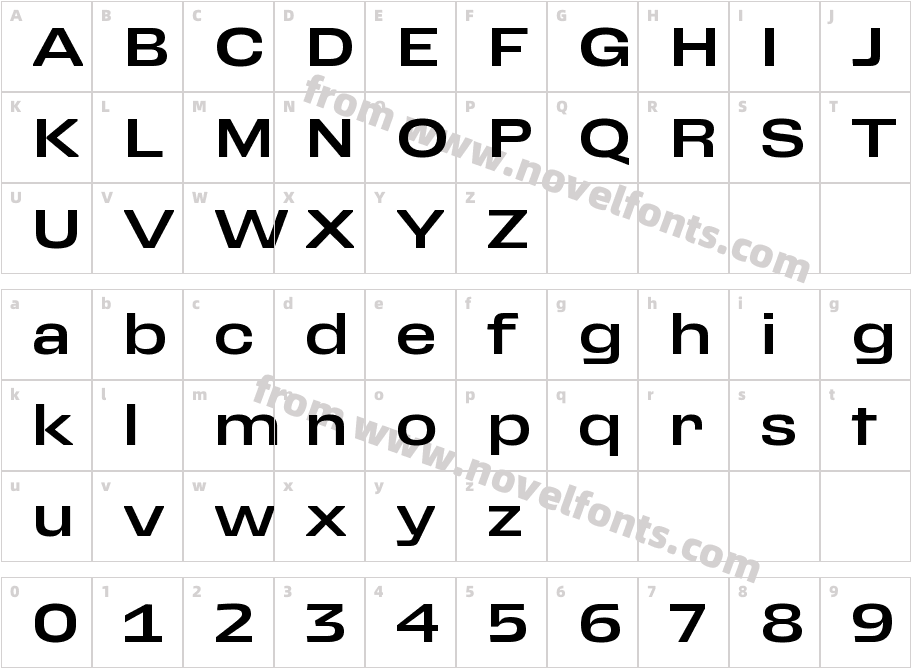 Ferrari Sans MediumCharacter Map