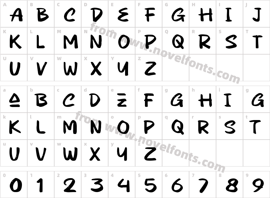 FiberizCharacter Map