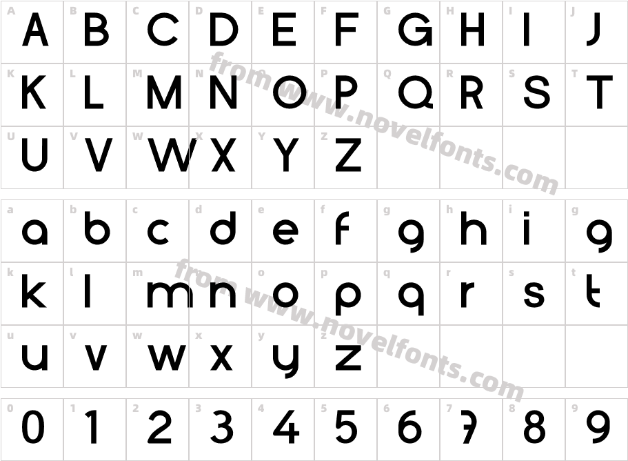 Fidena BoldCharacter Map
