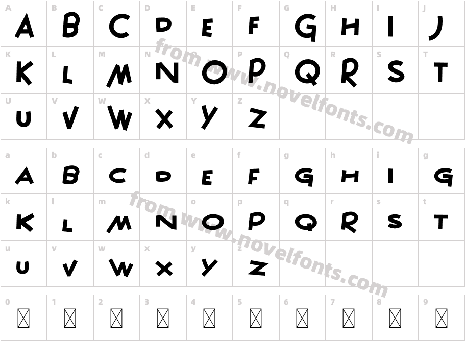 Fidget RegularCharacter Map