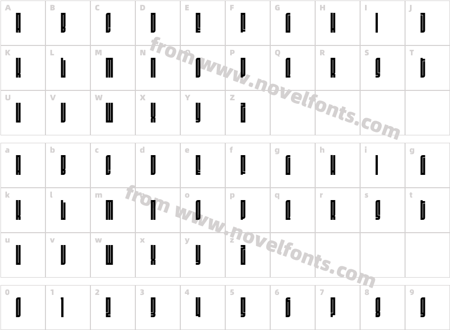Fit Devanagari CondensedCharacter Map