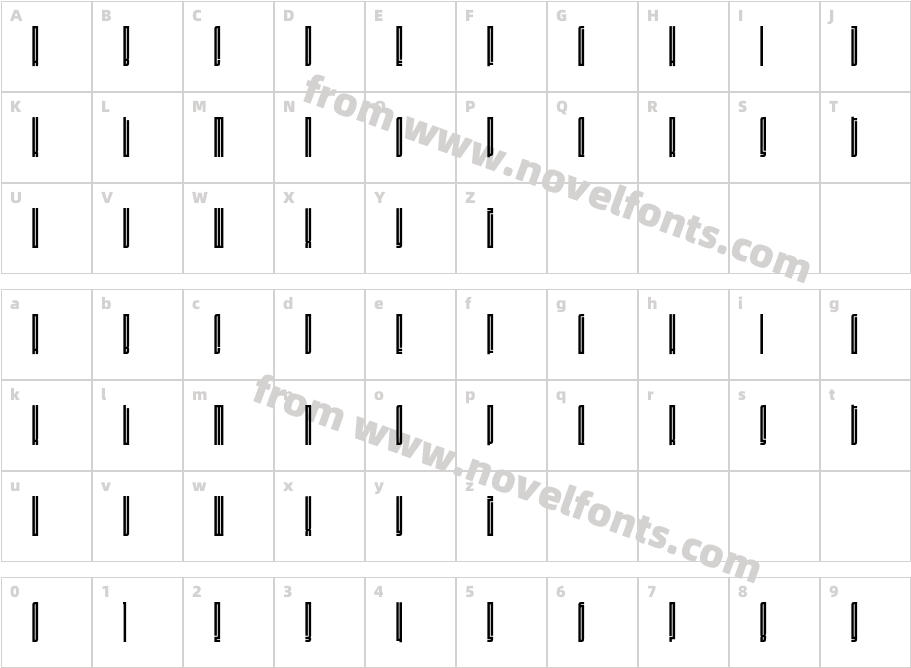 Fit Devanagari Extra CondensedCharacter Map