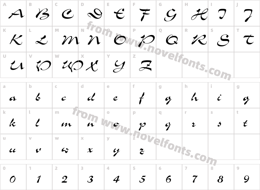 156-CAI978Character Map