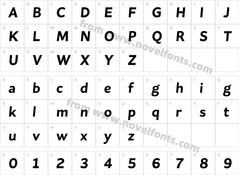 Flat Sans Extra Bold ItalicCharacter Map