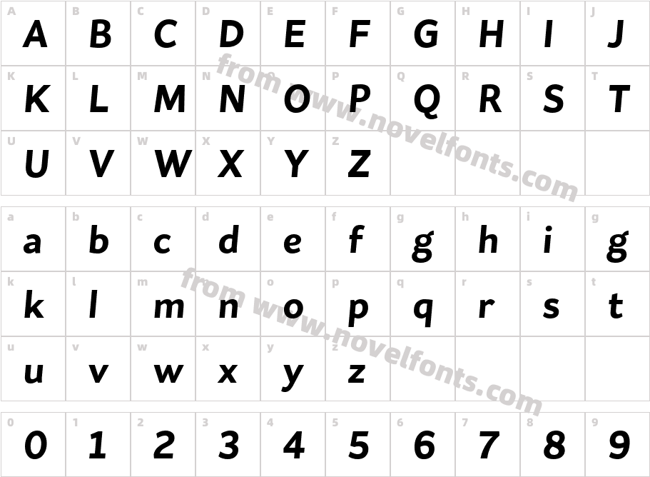 Flat Sans Extra Bold ItalicCharacter Map