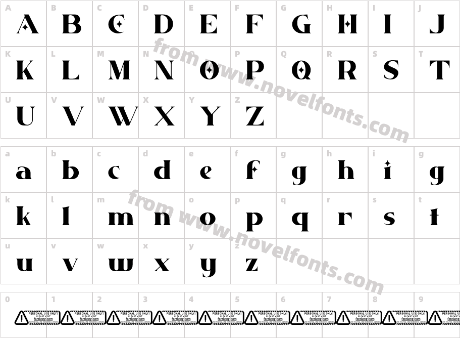 Flawless PERSONAL USE ONLY!Character Map