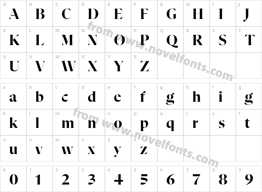 Flecha Test L BoldCharacter Map
