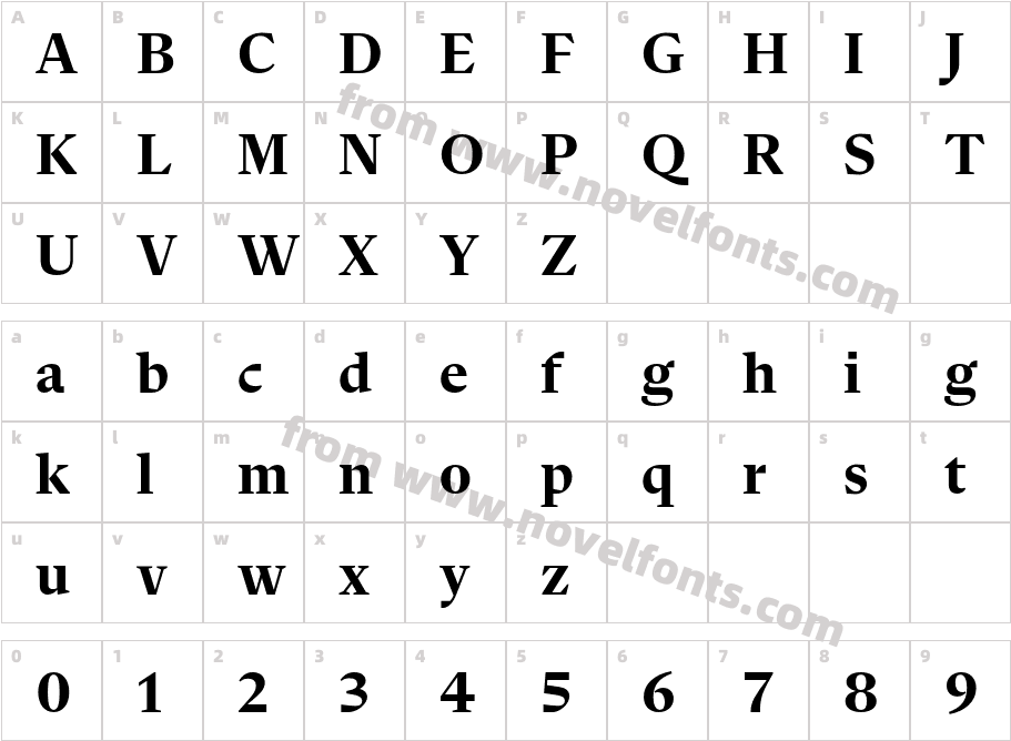 Flecha Test S BoldCharacter Map