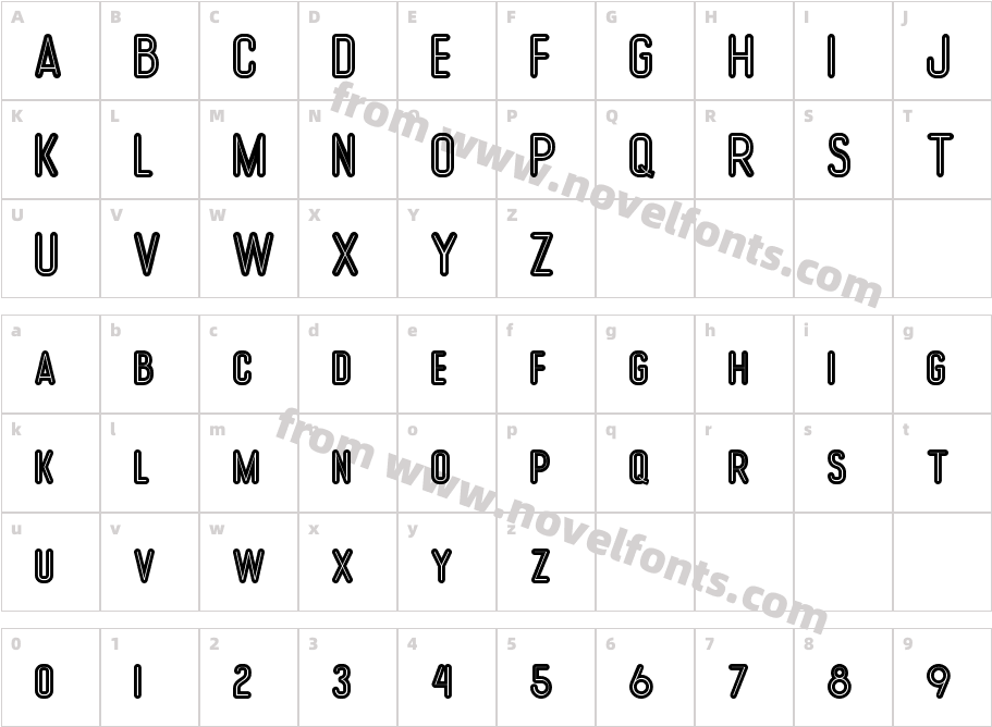 Flow Bold InlineCharacter Map