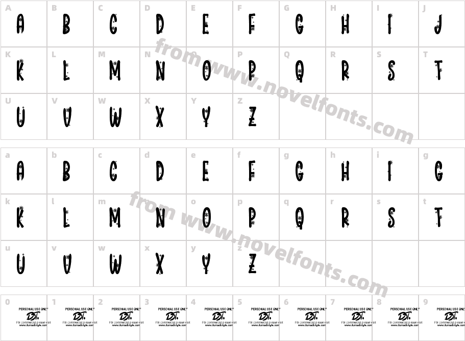 Flower MagerCharacter Map