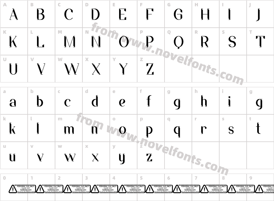 Flowzic PERSONAL USE ONLY!Character Map