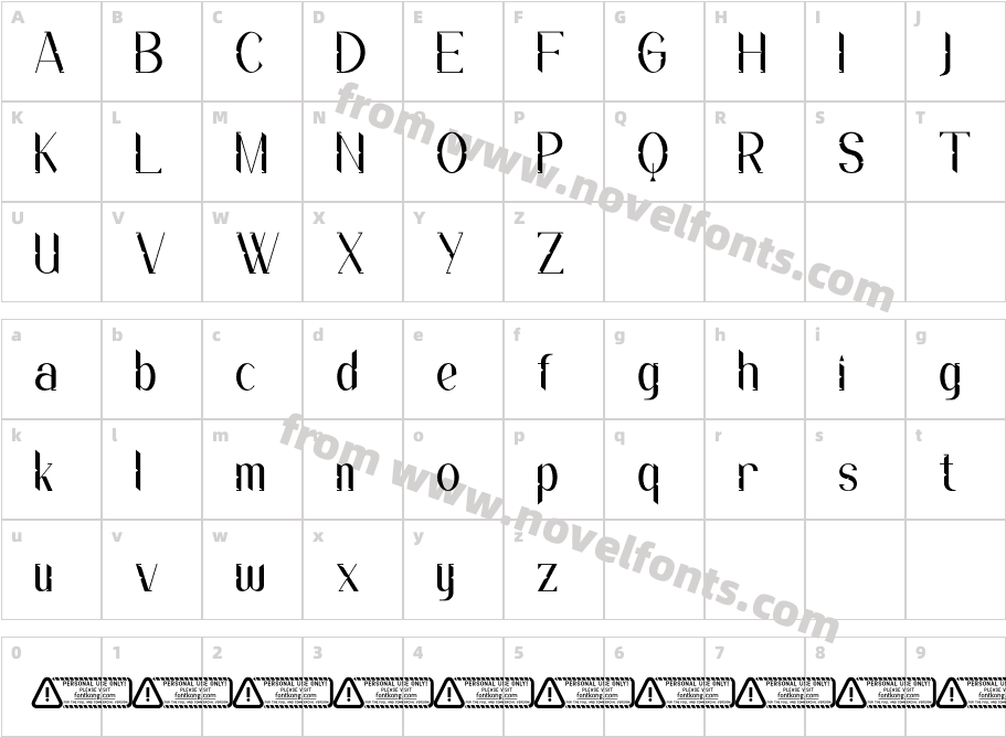 Flowzora PERSONAL USE ONLY!Character Map