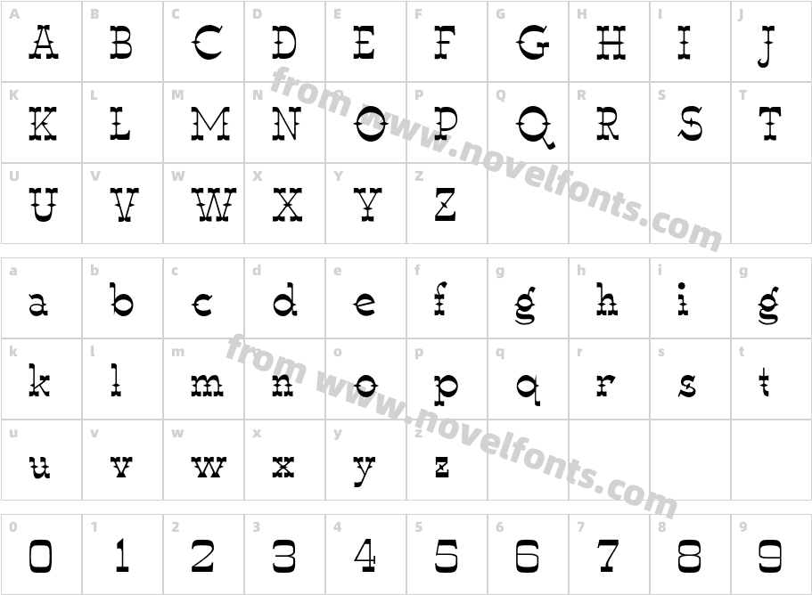 LuckylukeCharacter Map