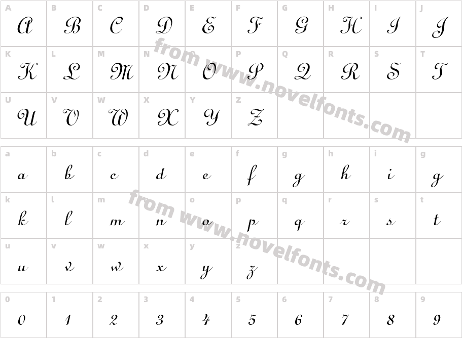 Lucy ItalicCharacter Map