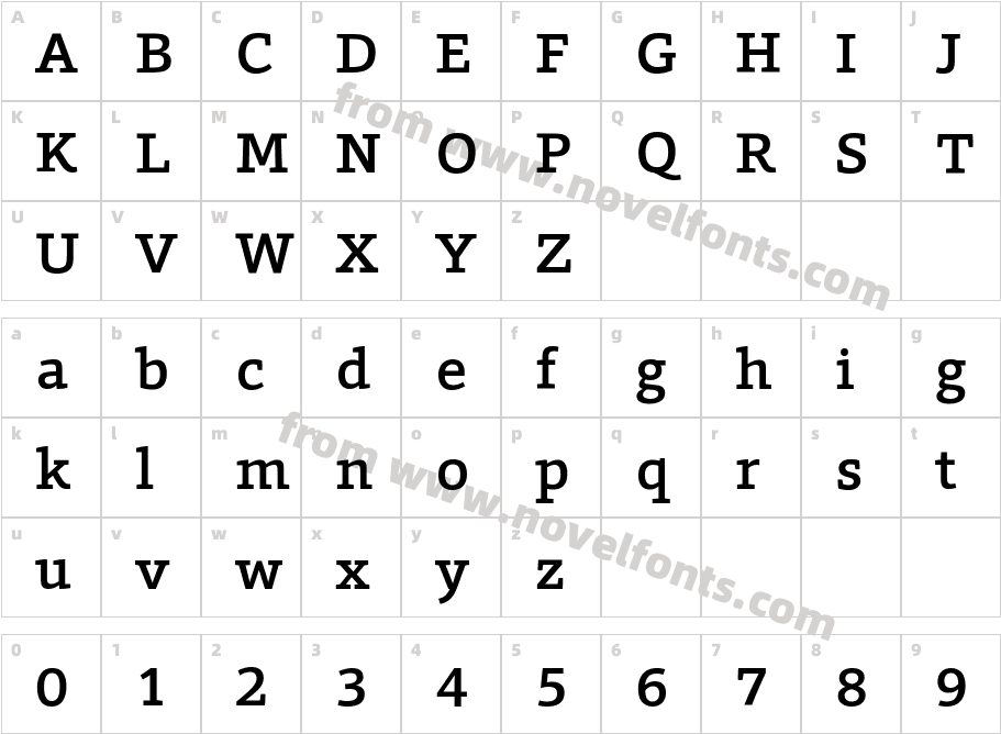 Foro Medium RegularCharacter Map
