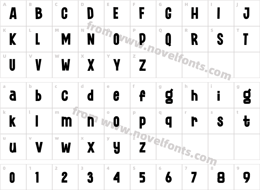 LugateCharacter Map