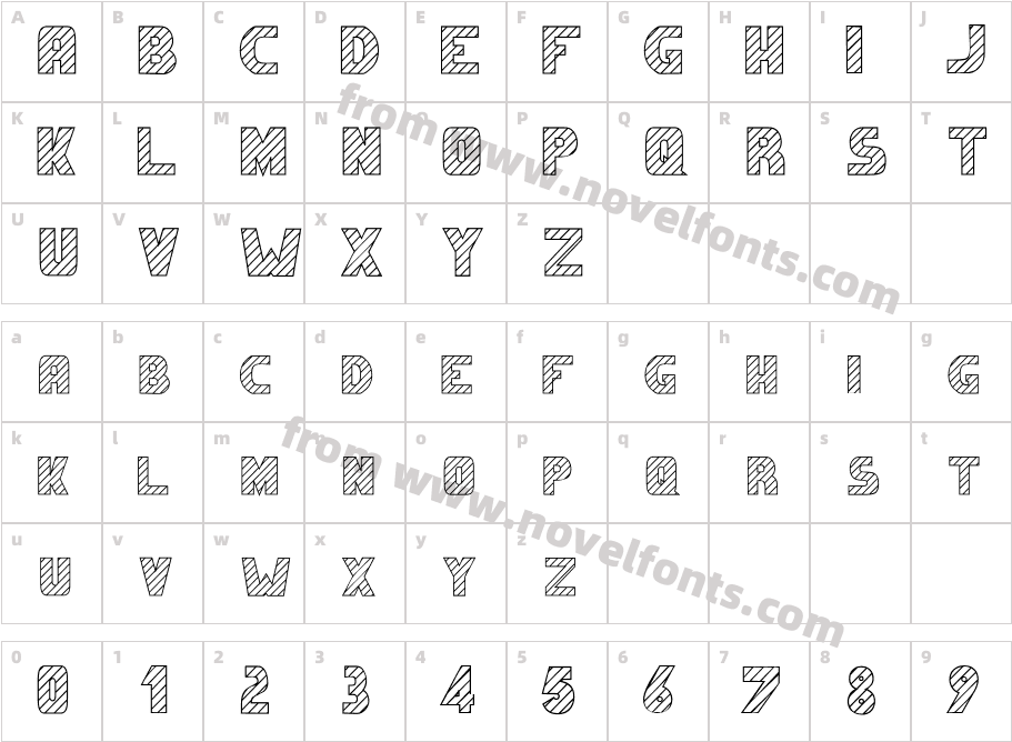 FracasS CapsSSK RegularCharacter Map