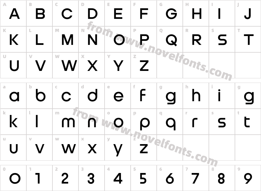 Franci A TRIAL SemiboldCharacter Map