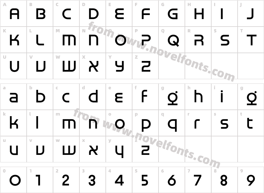 Franci B TRIAL SemiboldCharacter Map