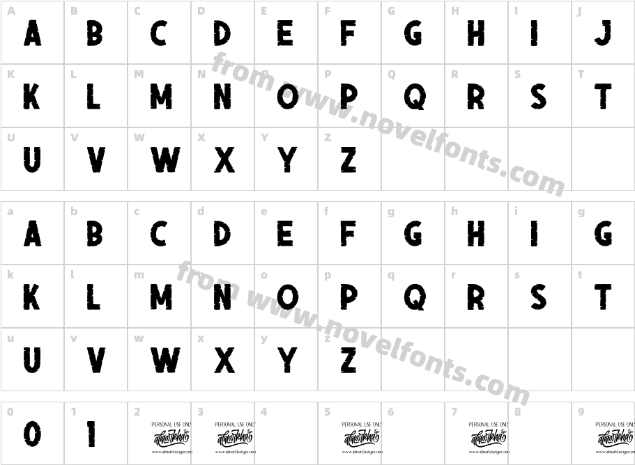 LumberoCharacter Map