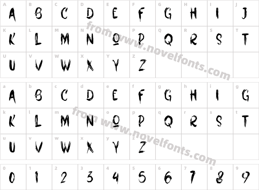 Fredbones Personaluse Only RegulaCharacter Map
