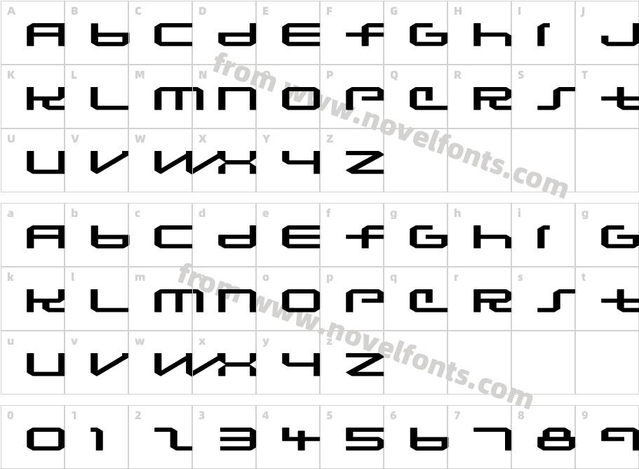 LunasequentCharacter Map