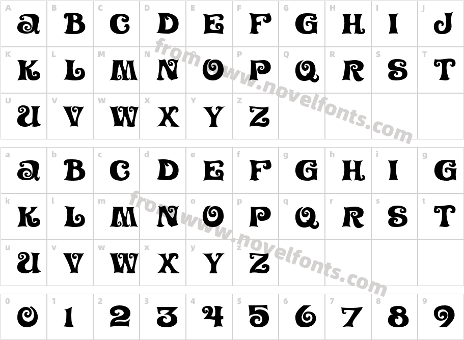 Freunlaven JNLCharacter Map