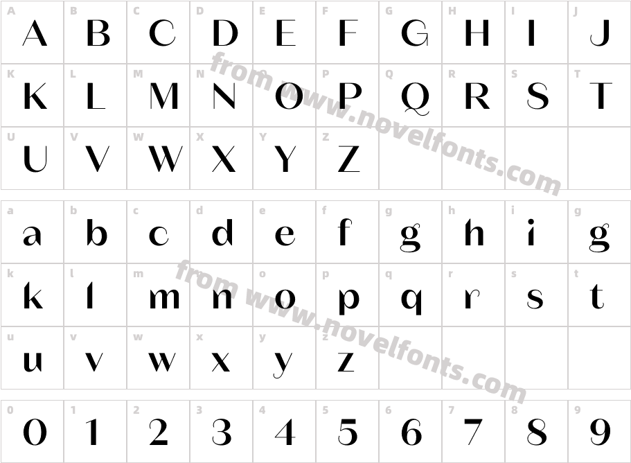 Fromage SemiboldCharacter Map