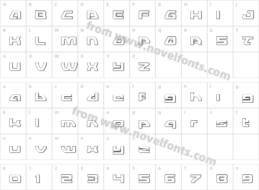 Furian OutlineCharacter Map