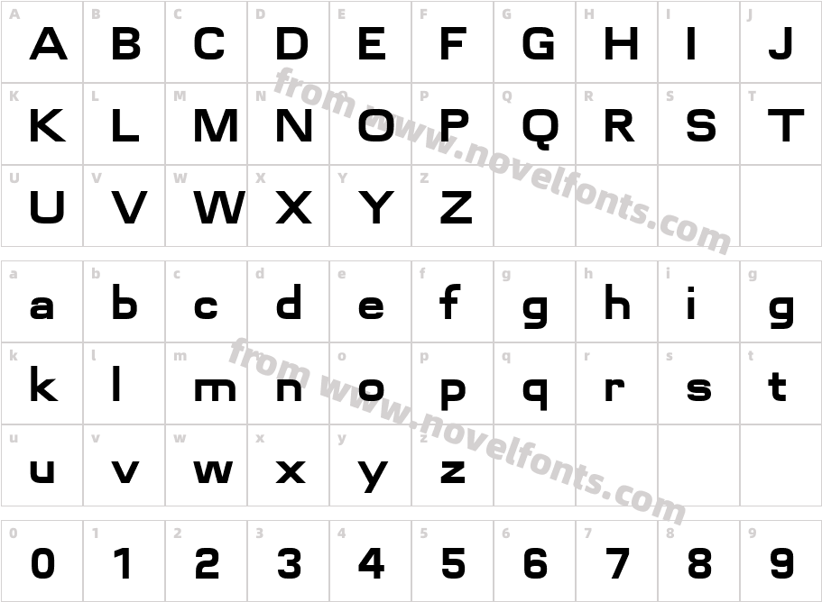 Futurette BlackCharacter Map